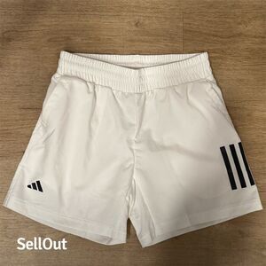 Adidas Kid’s High-Rise 3-Stripes Shorts White Size M Activewear